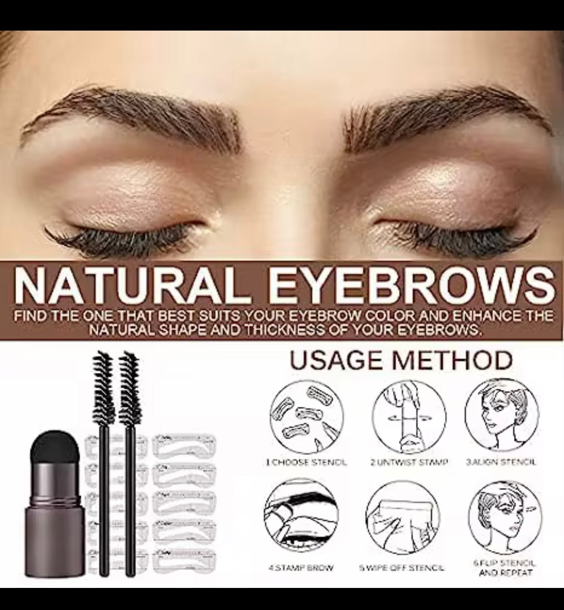 Kit de tampon à sourcils